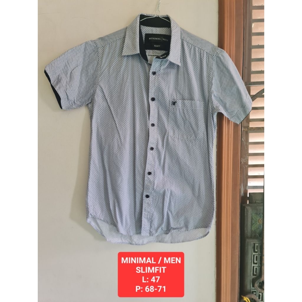 Kemeja Lengan Pendek Anak Laki laki Pria Mantan/Bekas/2nd