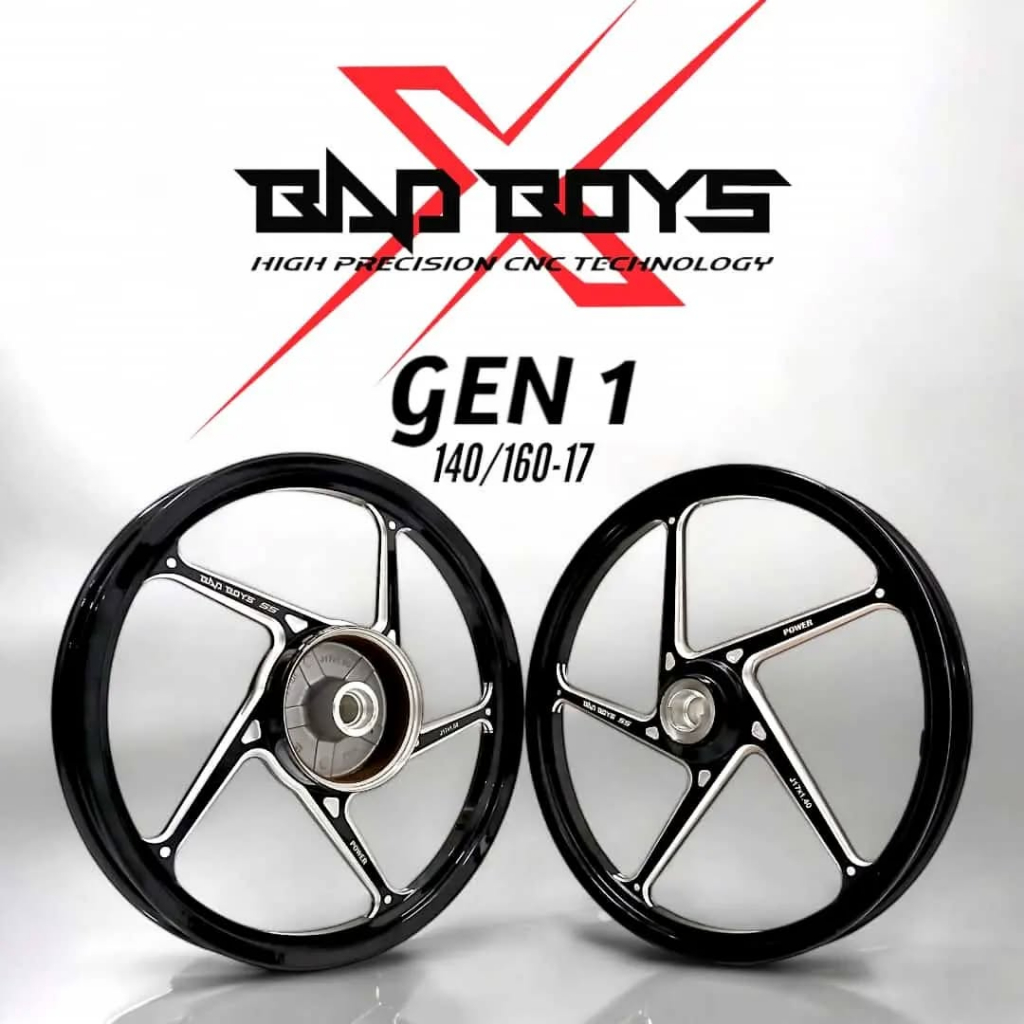 Velg Racing BAD BOYS GEN1 Ukuran 140/160x17 RX King MX King Palang 5 ENKEI AK 55 AK55 CMG RING 17 RX