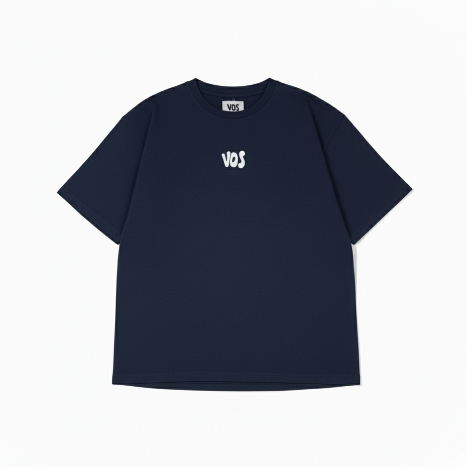 Kaos Oversize Navy Pria Wanita | T-shirt Riding Motor Vespa | Oversize Navy VOS Ignite Series | VOS 