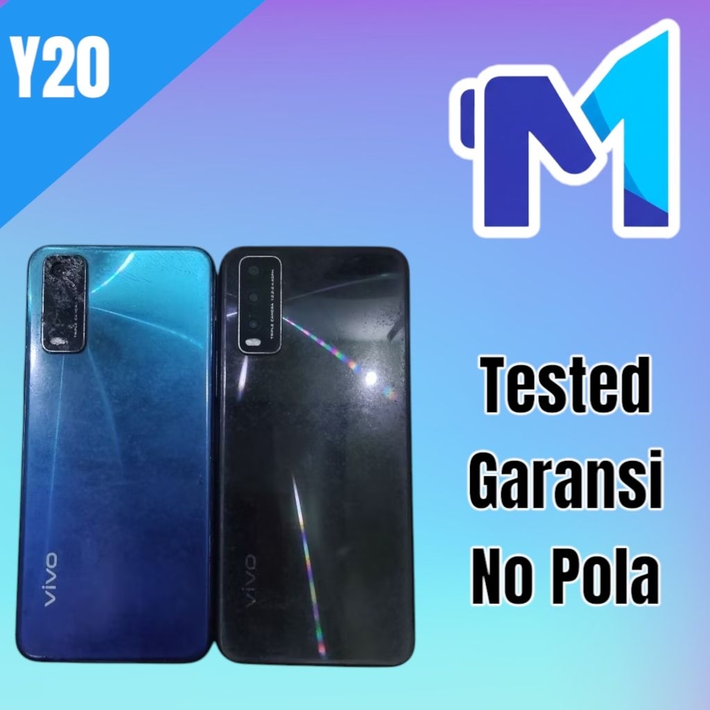 Mesin Vivo Y20 Minus LCD Normal Tested No Pola
