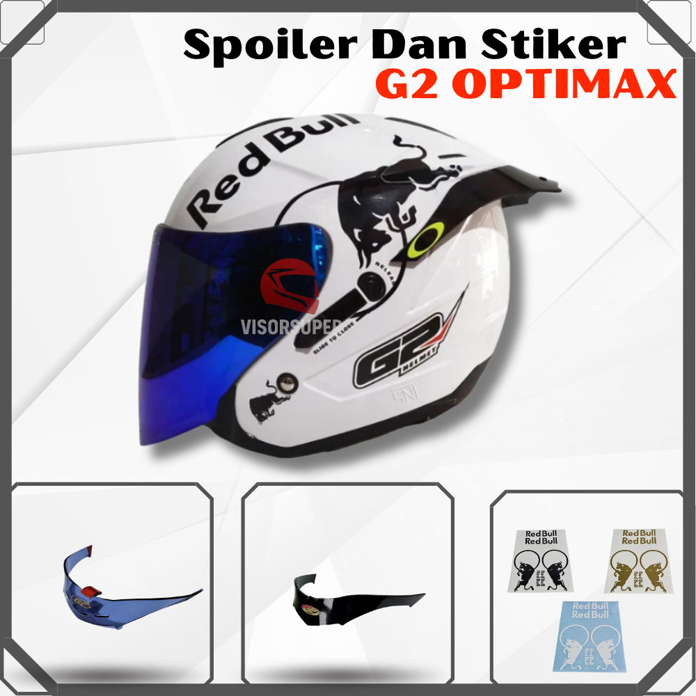 Spoiler G2 Optimax Dan Stiker Red Bull