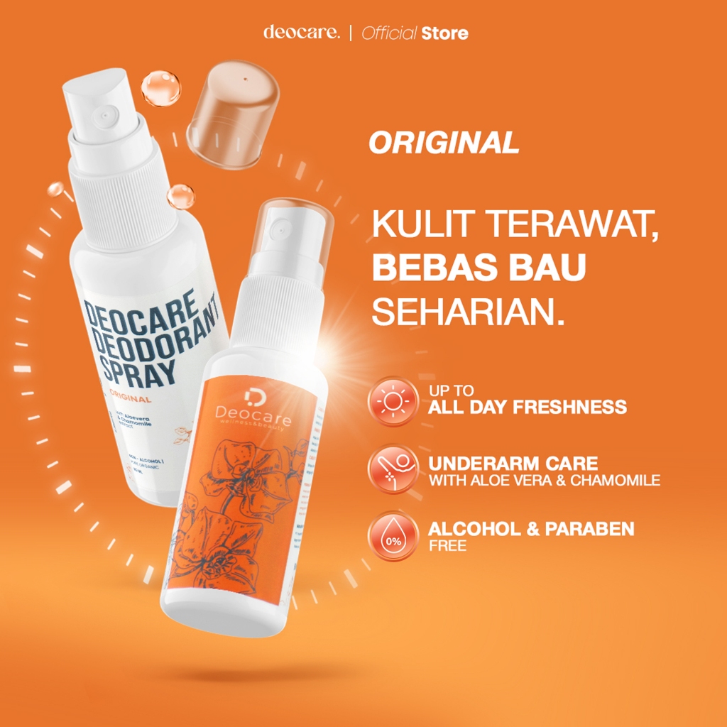 DEOCARE Natural Deodorant Spray Tawas ORIGINAL 60 ml