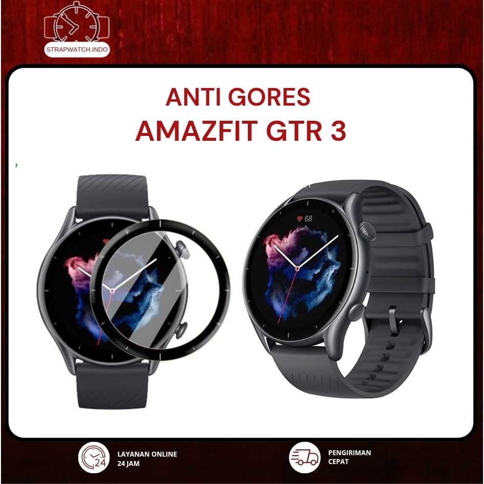 ANTI GORES WATCH – PMMA FILM - FOR AMAZFIT GTR3 - PELINDUNG JAM TANGAN