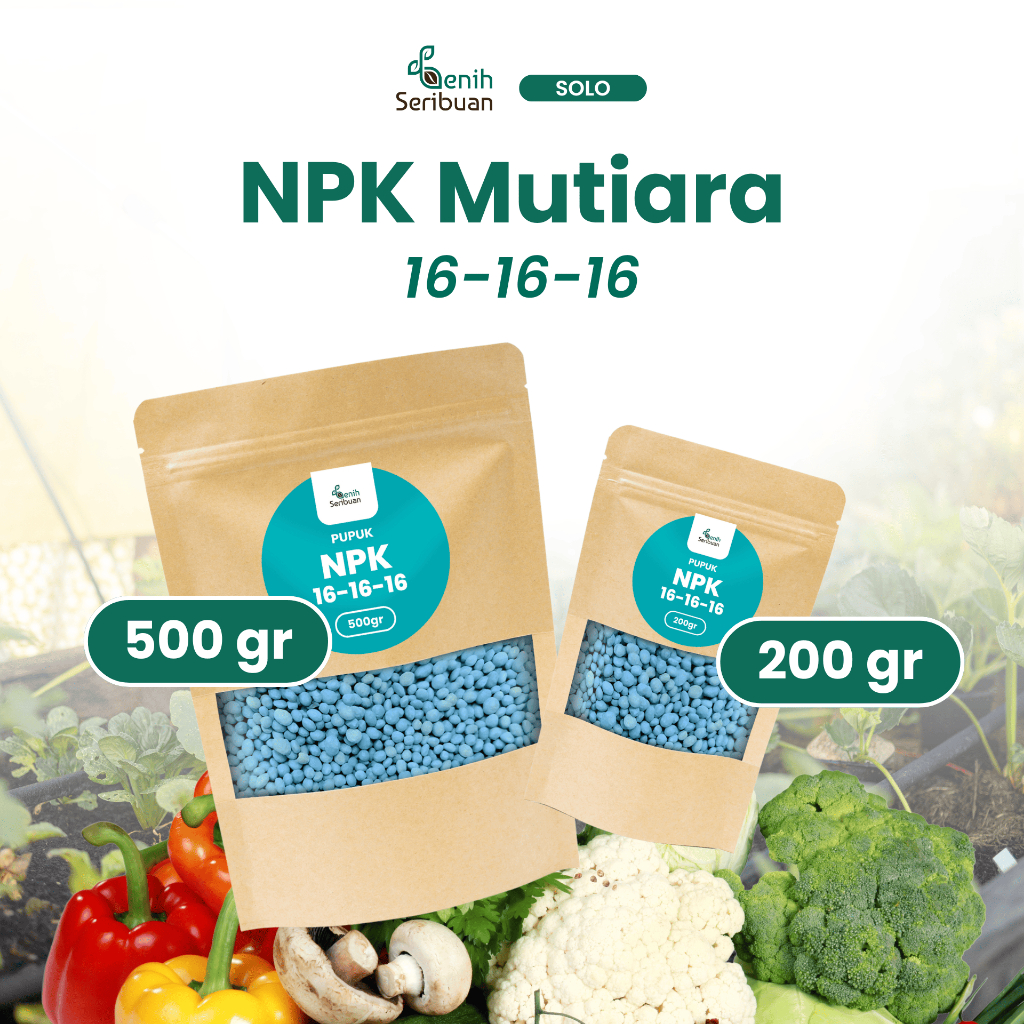 Pupuk NPK 161616 Cap Tawon 200gr & 500gr Nutrisi Lengkap Pertumbuhan Pembuahan Bibit Sayuran Bunga &