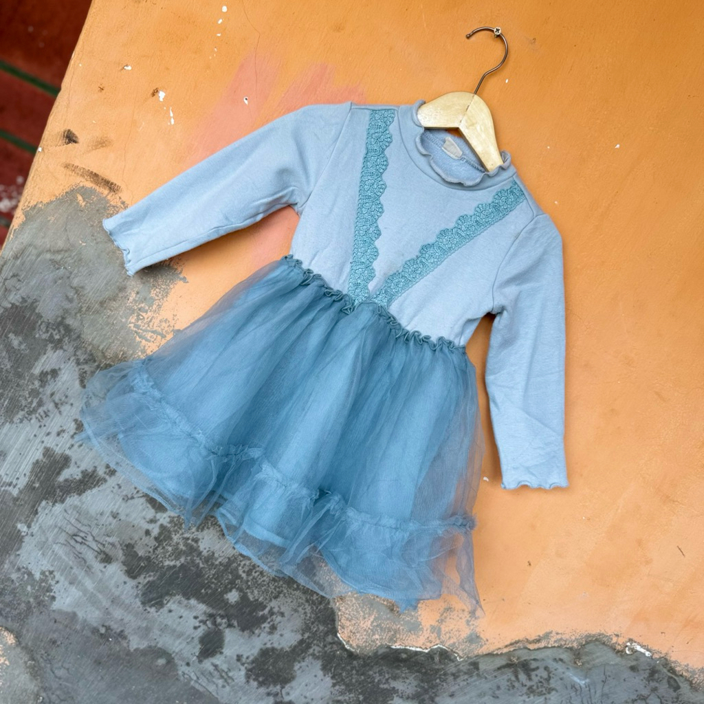preloved dress pesta anak rok tutu 1-3 tahun