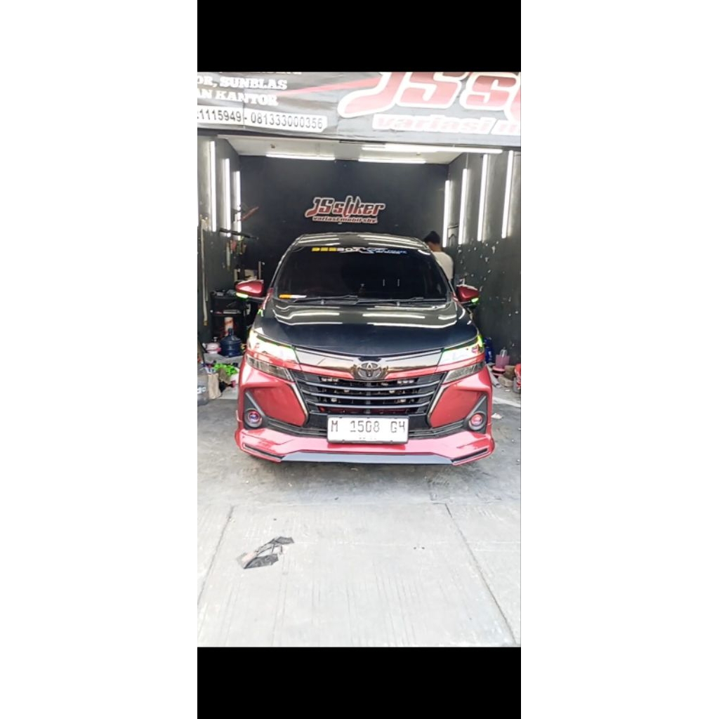 Stiker Carbon kap mesin