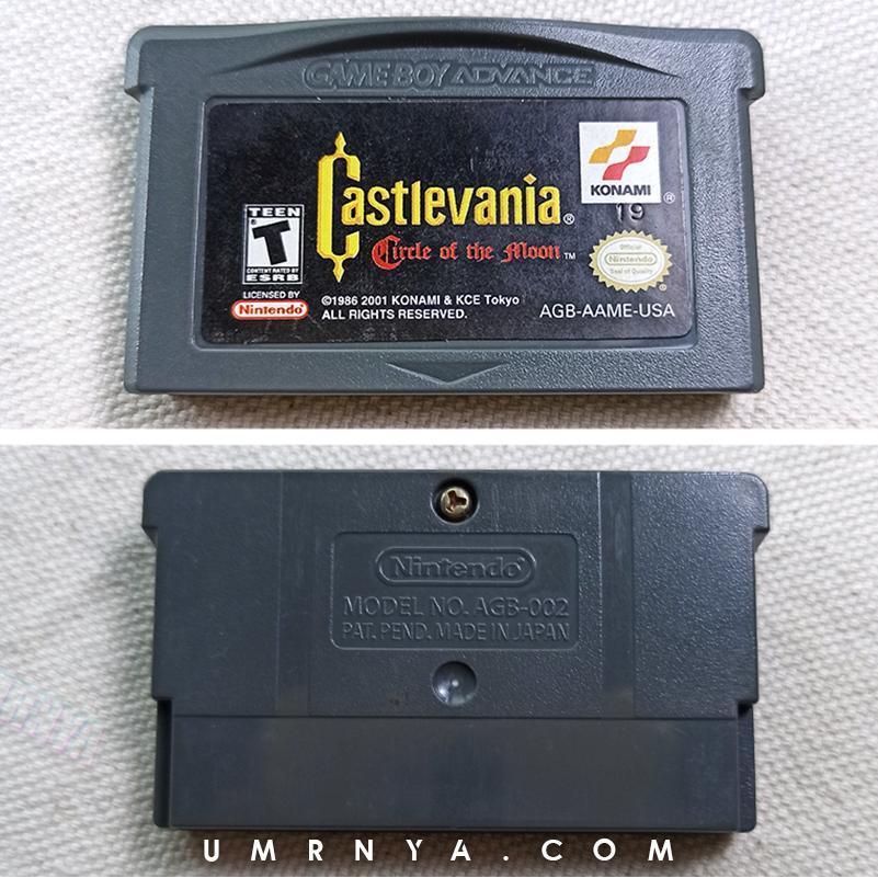Kaset Original Castlevania Circle Of The Moon Gameboy GBA SP Nintendo DS