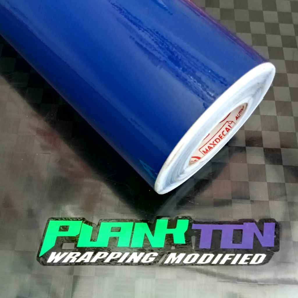 skotlet biru Dongker biru tua glossy stiker motor mobil stiker variasi scotlet aquarium baygraund aq