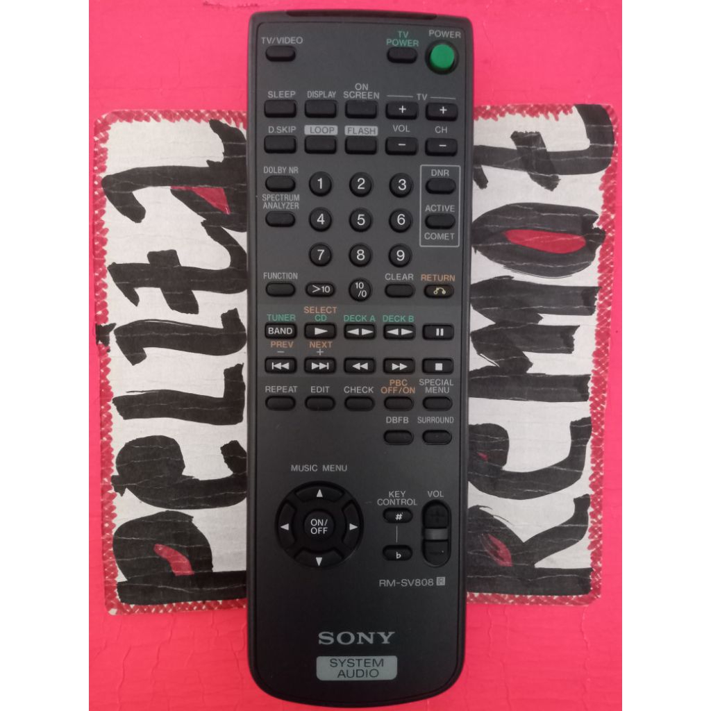 Remot sony compo original terlengkap