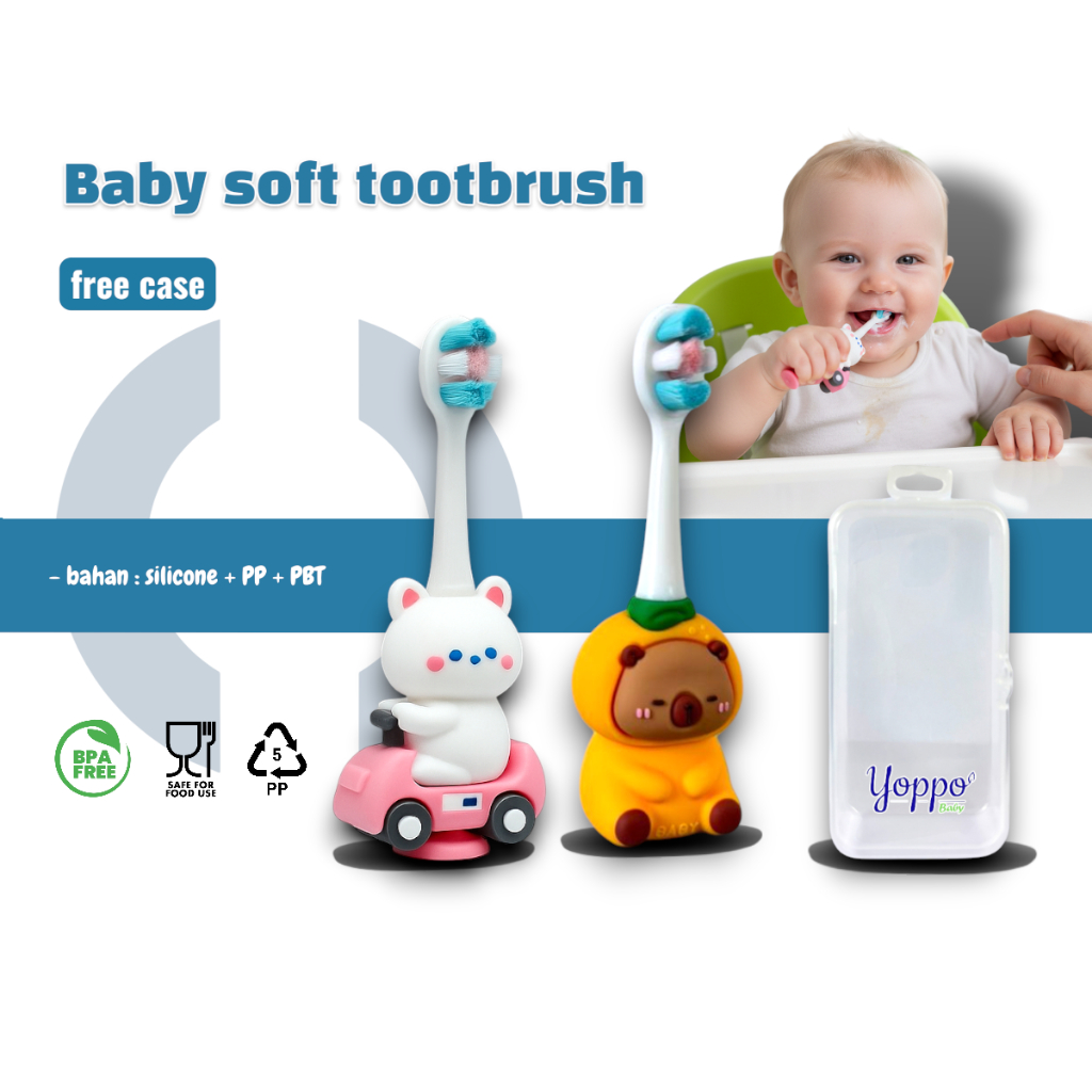 Sikat Gigi Anak Karakter / Sikat Gigi Anak Lembut Karakter Lucu Capybara