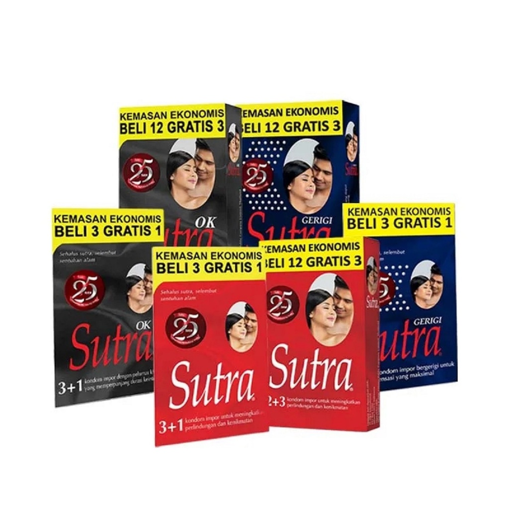 KONDOM SUTRA OK ISI 24S - KONDOM HITAM SUTRA