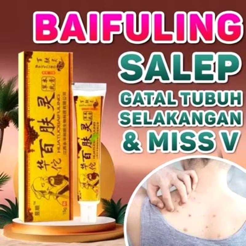salep Baifuling cap Orang Tua AMPUH OBATI KULIT GATAL JAMURAN KUDIS KUTU AIR Original Penyakit Berku