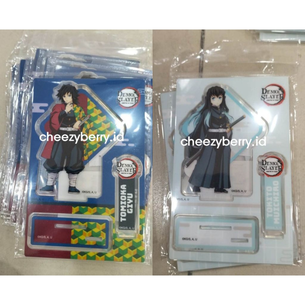 Pin Standee Keychain Giyu Muichiro Demon Slayer x Adinata