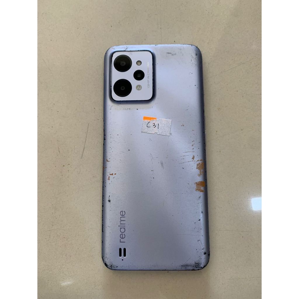 Realme C31 mesin normal, minus LCD