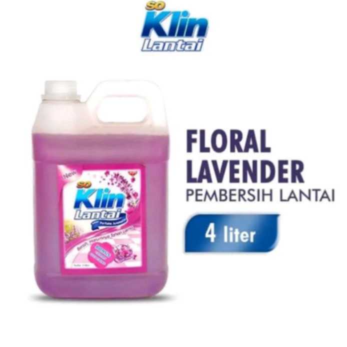 Sabun Soklin Lantai 4 Liter Varian Aroma Rasa Buah Anti Kuman