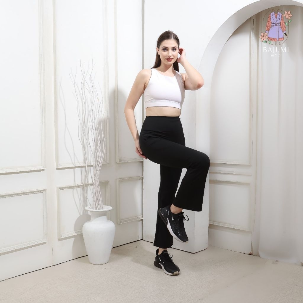 BAJUMI CLOTHING - LEGGING CUTBRAY FLARE PANTS