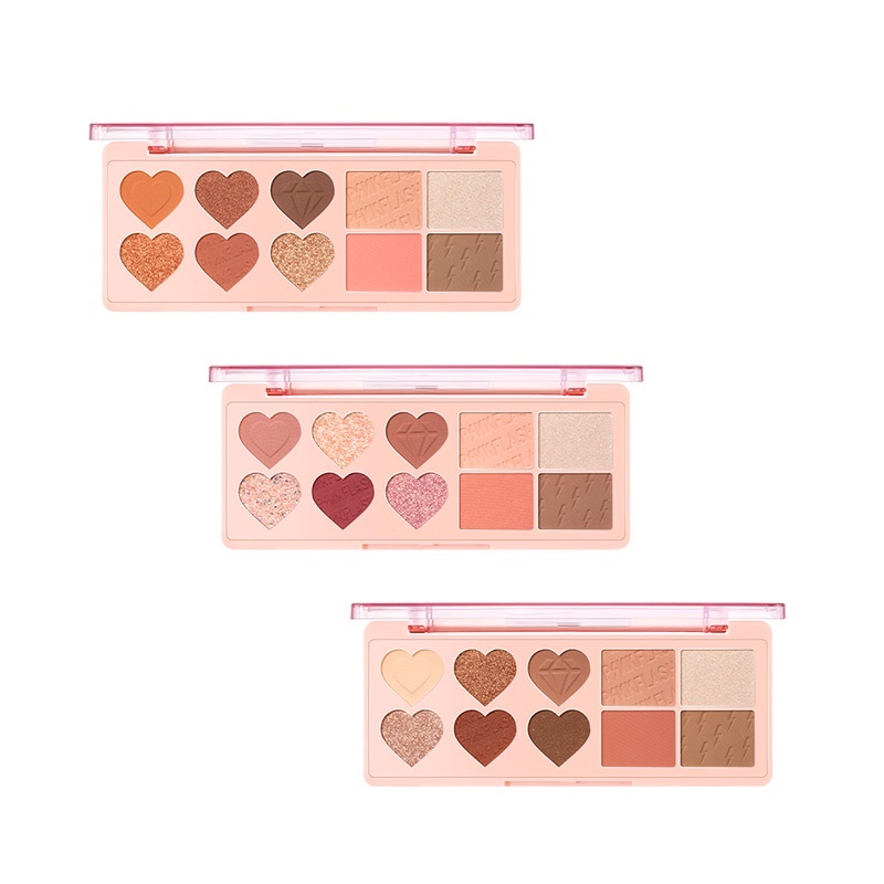 (READY SIAP KIRIM) PINKFLASH OhMyLove 4 in 1 Multiple Face Palette Eyeshadow & Blush & Highlighter &