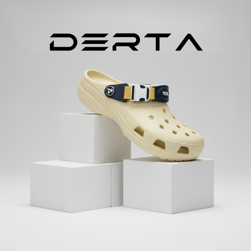 DERTA Sendal Baim Classic Pria Nyaman Ringan Sandal Unisex Casual Korea Unisex Terlaris Size 40-45