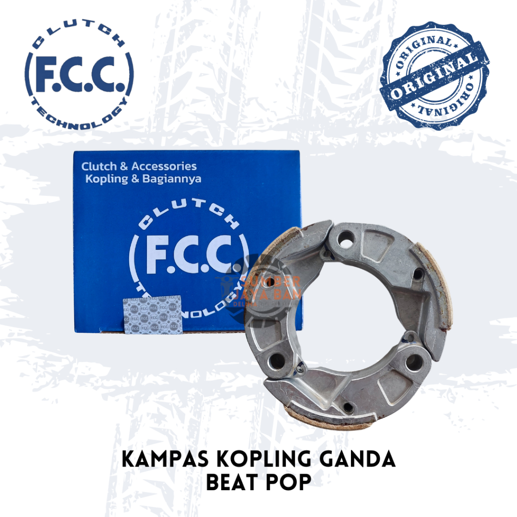 FCC By Ysp Genius Part Kampas Ganda K44 Beat Pop 330-E9E03-00 Batu Ganda Motor Beat Pop