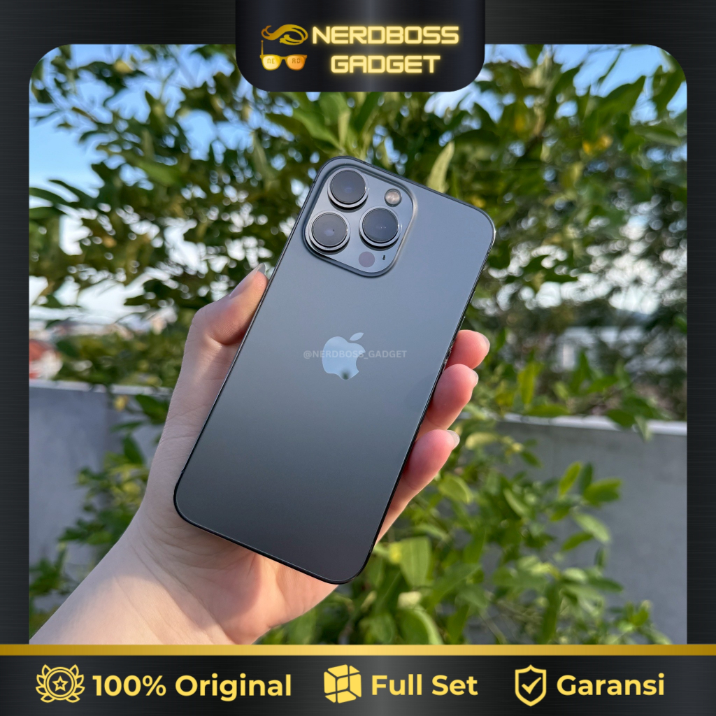 APPLE IPHONE 13 PRO GRAPHITE 256GB ORIGINAL MULUS MANTAP FULLSET