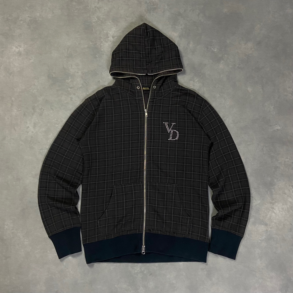 VTG VonDutch Tartan Full Zipper Hoodie