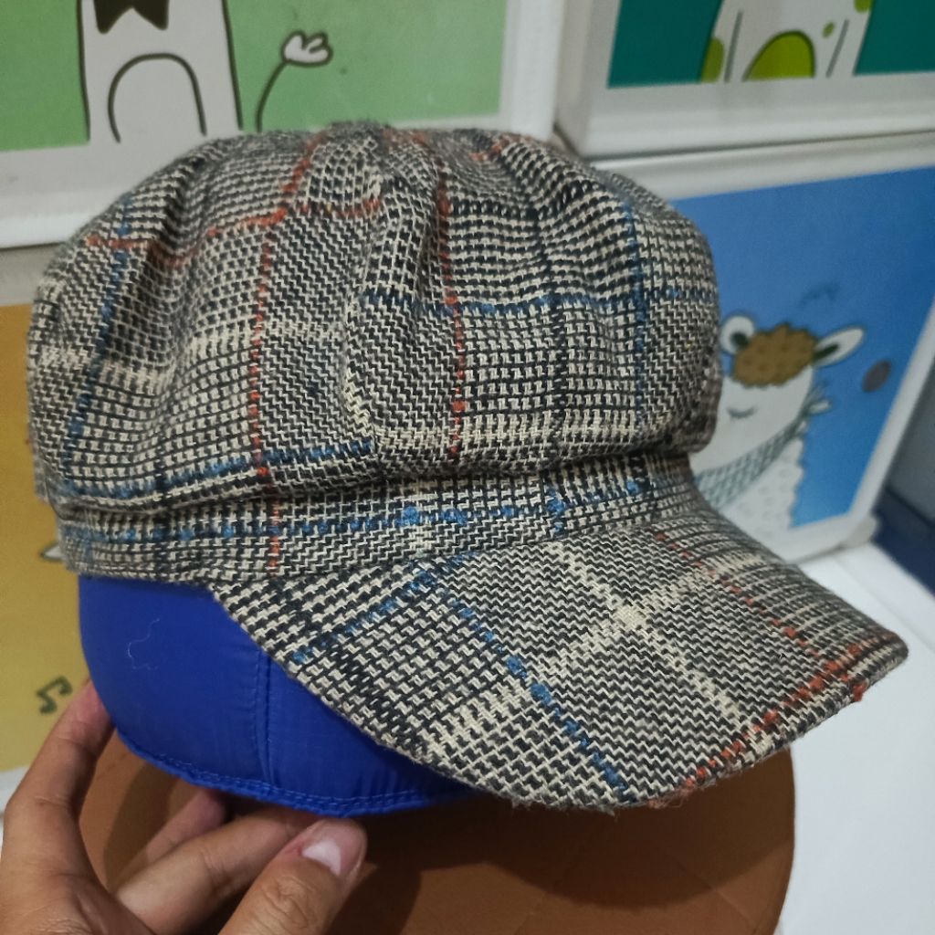 59 - Topi Newsboy Classic Vintage Tartan