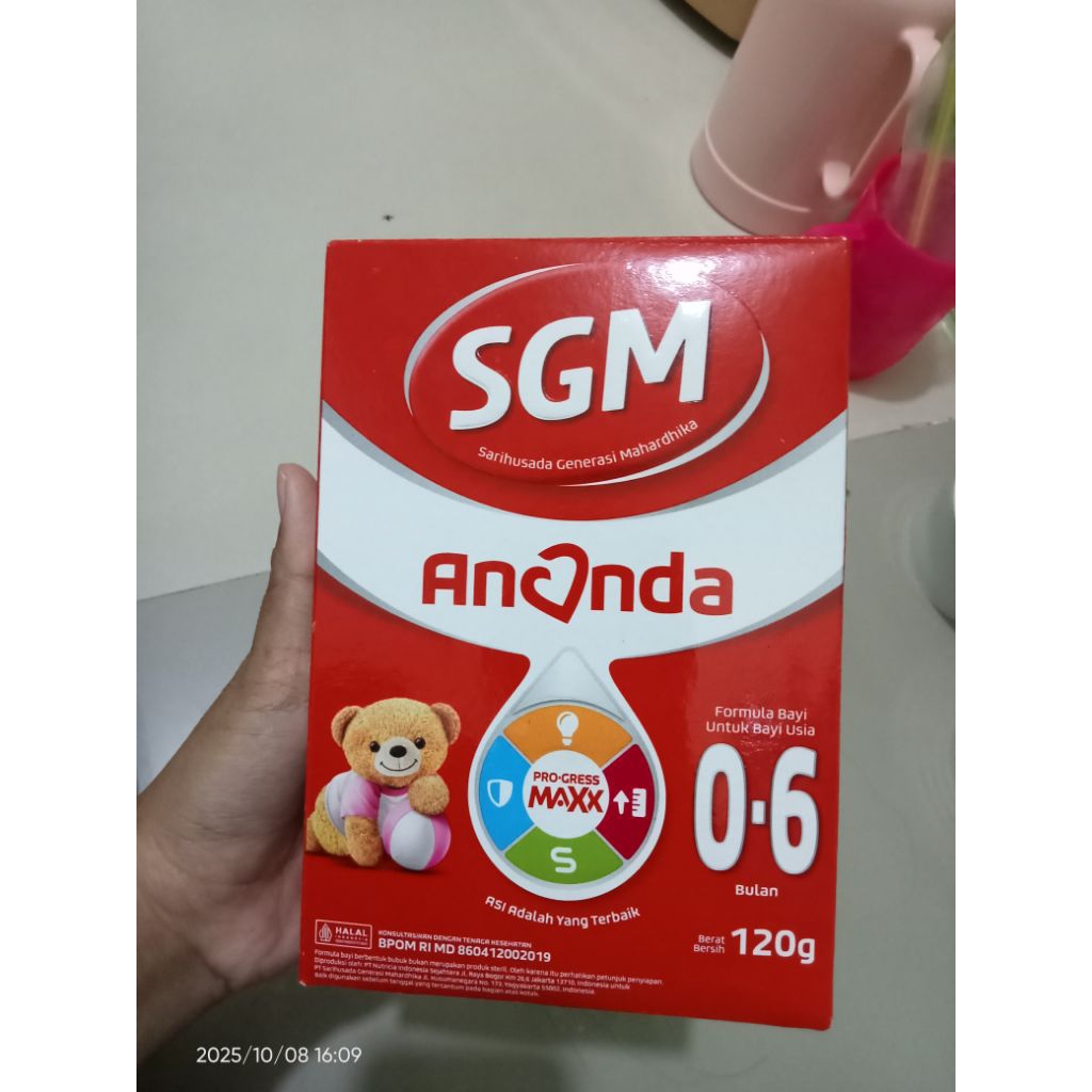 SUSU SGM ANANDA 0-6 BULAN 120GR
