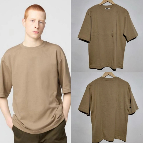 UNIQLO Airism Oversize 34 Brown BARU