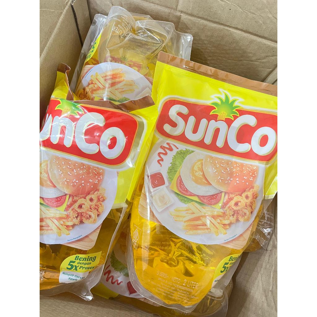(READY STOCK) MINYAK GORENG SUNCO 2ltr 1 DUS ISI 6 BISA COD