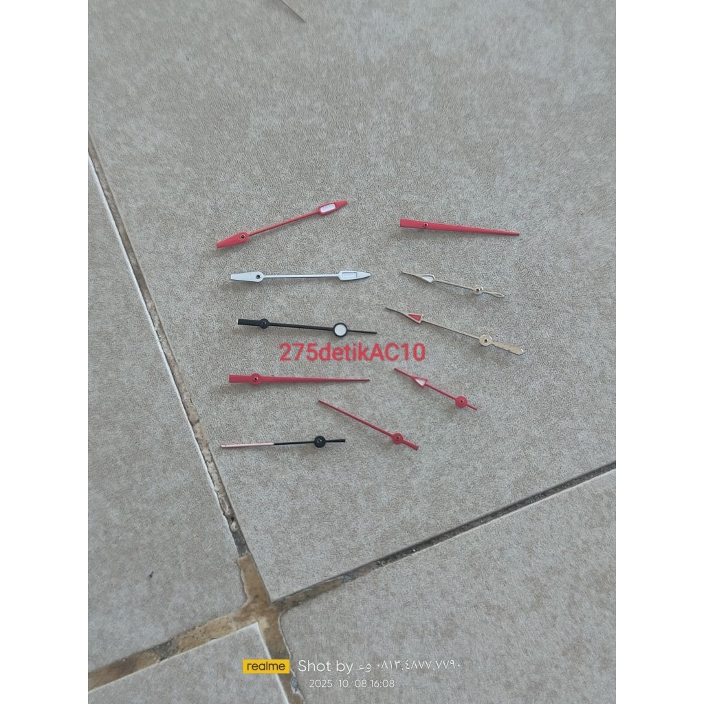 jarum detik ac bekas jam tangan no 275 stok ada 10 unit