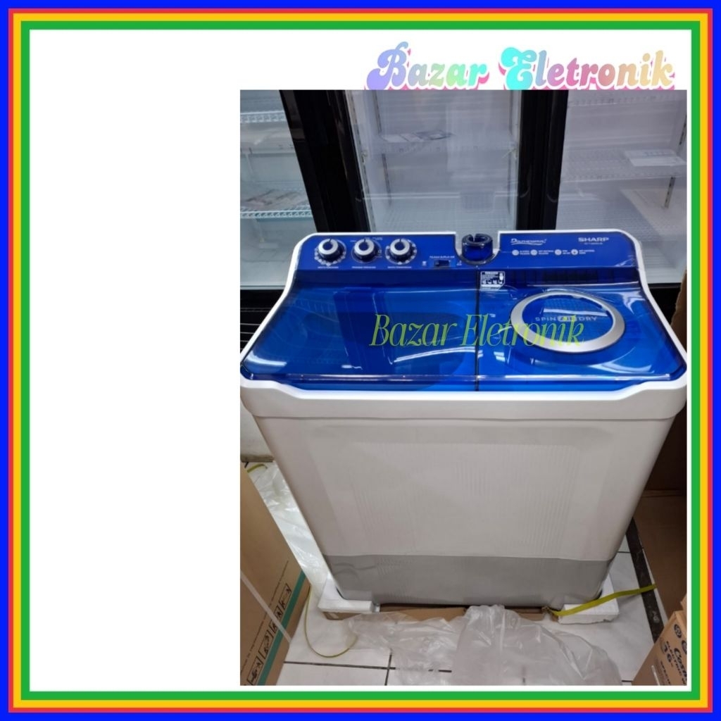 MESIN CUCI SHARP EST 1290 SJ / MESIN CUCI SHARP 2 TABUNG 12KG / SHARP MESIN CUCI SHARP 1290 SJ