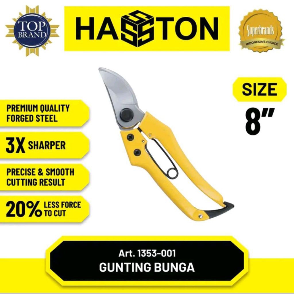 Gunting dahan Haston {1353-001} alat potong dahan pohon tajam