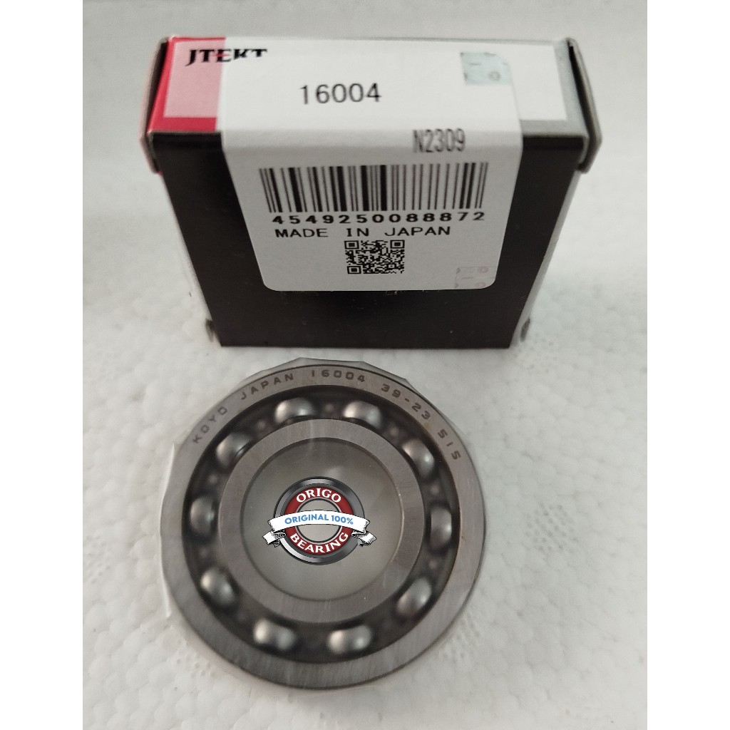 Bearing 16004 KOYO 16004 Open Laher KOYO 16004 (ID 20mm, OD 42mm, T 8mm)  Bearing KOYO 16004 KOYO Or