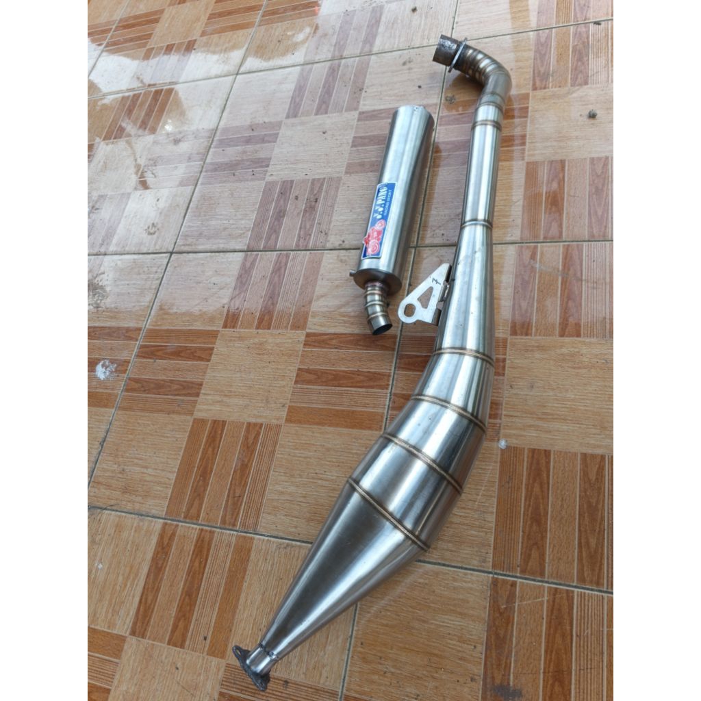 Knalpot Fiz R Samping Stainles YY PANG (bisa cod)