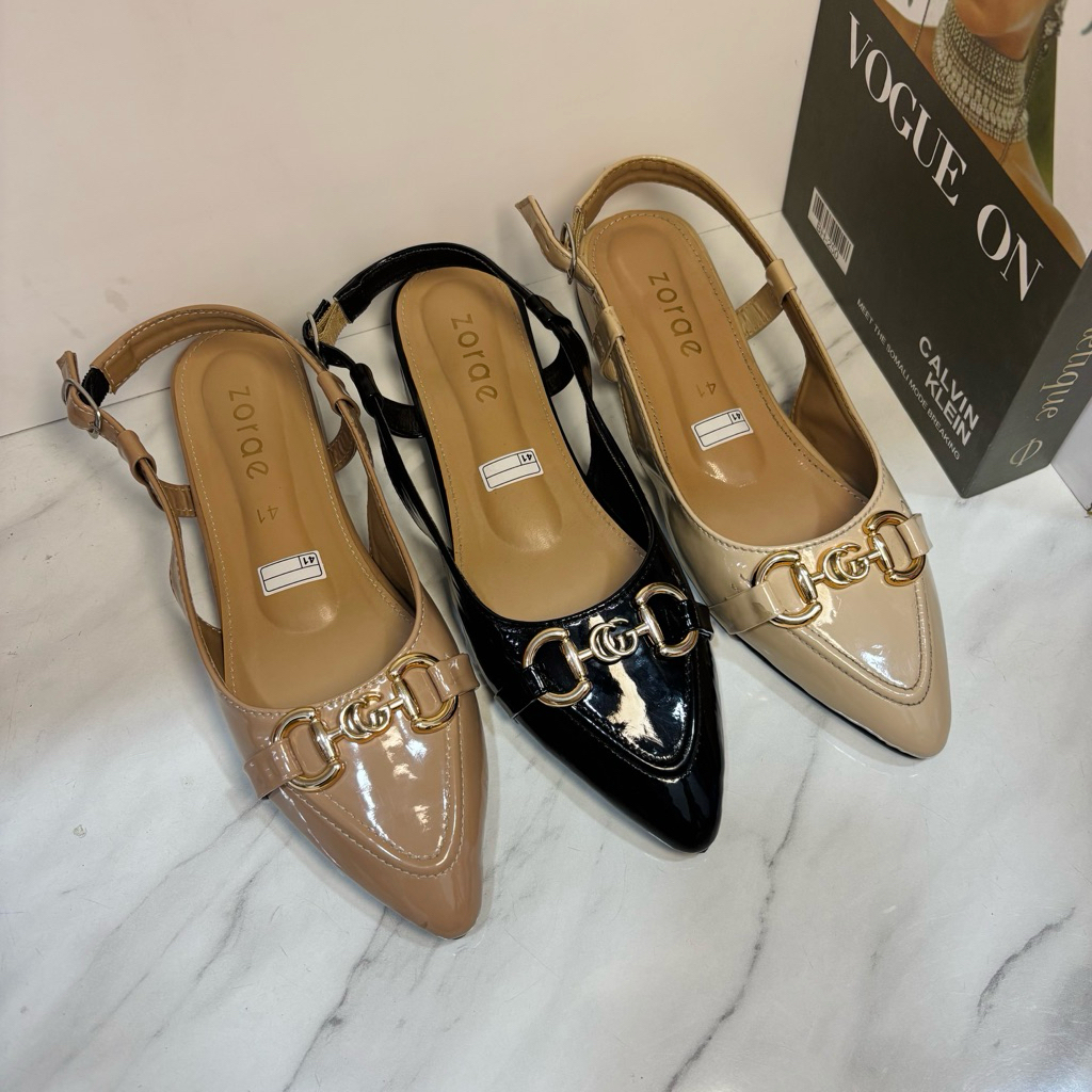 ZORAE | FLATSHOES TALI BELAKANG WANITA | SANDAL TALI BELAKANG CEWEK
