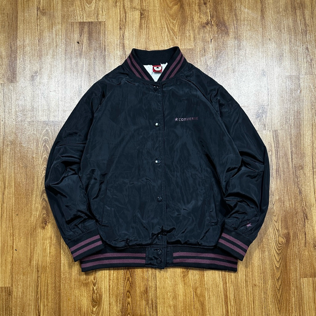 CONVERSE LINED SHERPA VARSITY JACKET