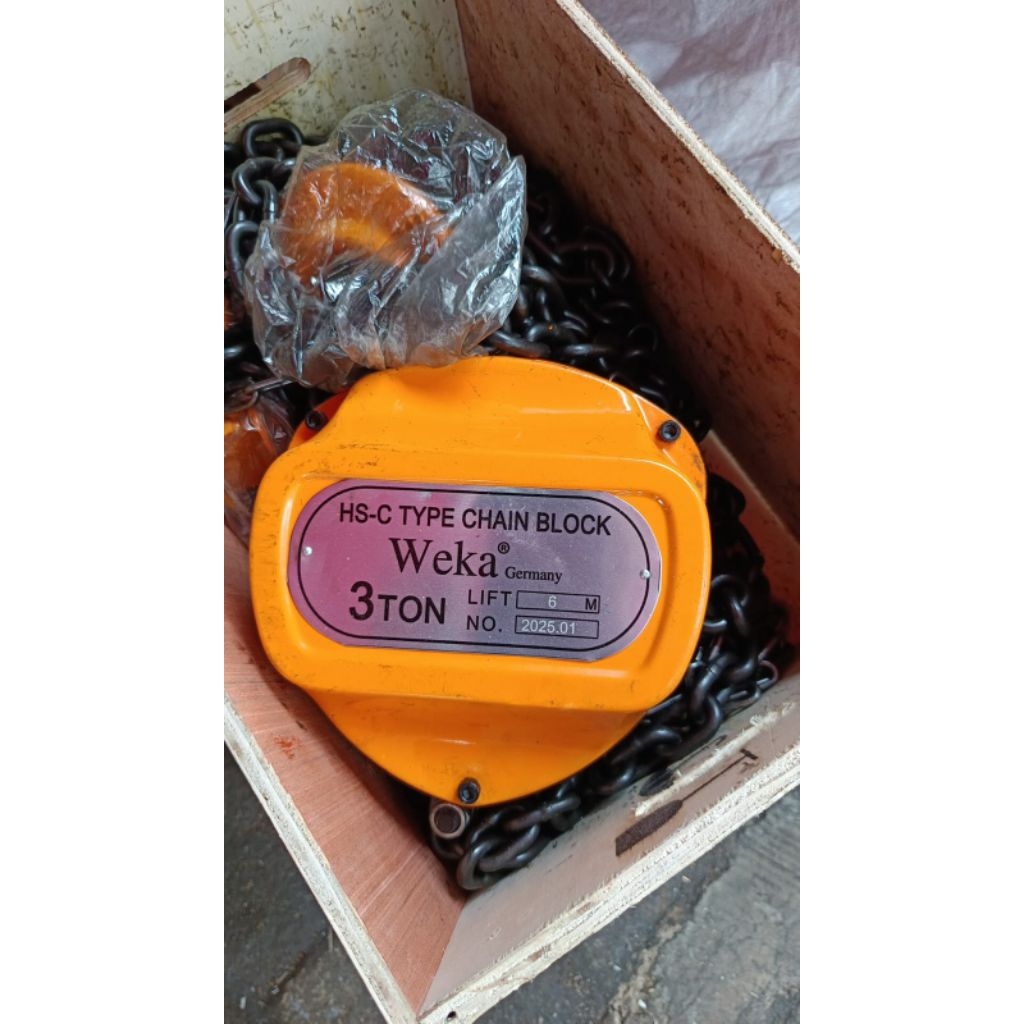 Takel chain block 3 ton 5 metee