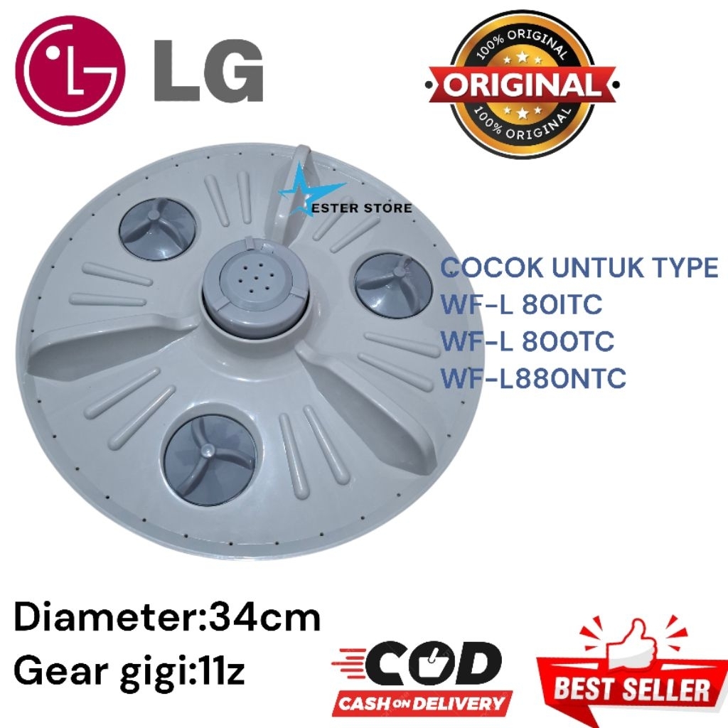 Pulsator Mesin cuci LG q tabung WF-L 801TC  WF-L800TC WF-L880NTC 34CM Pulsator LG 1tabung High Quali