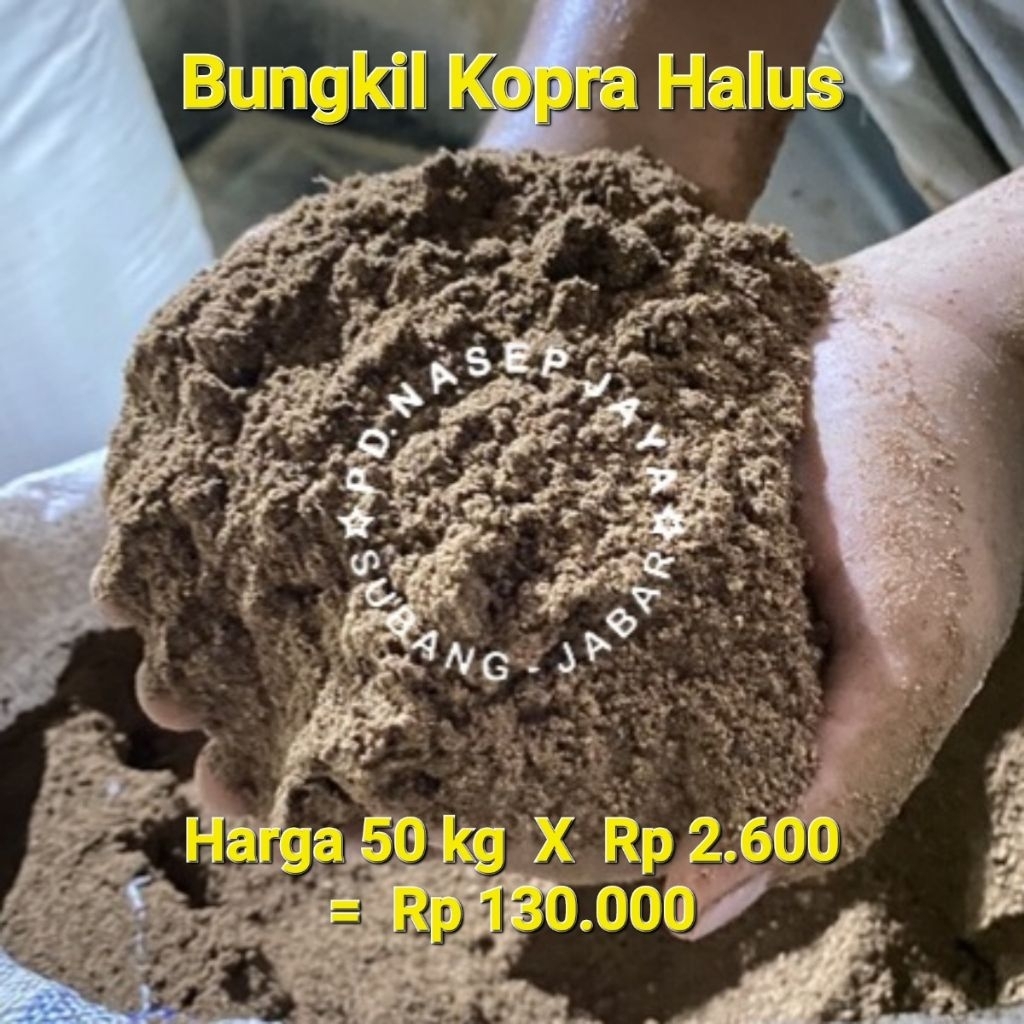 Harga Minimal 50 Kg Kopra Meal / Bungkil Kopra Halus / PKE / Copra Meal / Bungkil Sawit Halus Pakan 