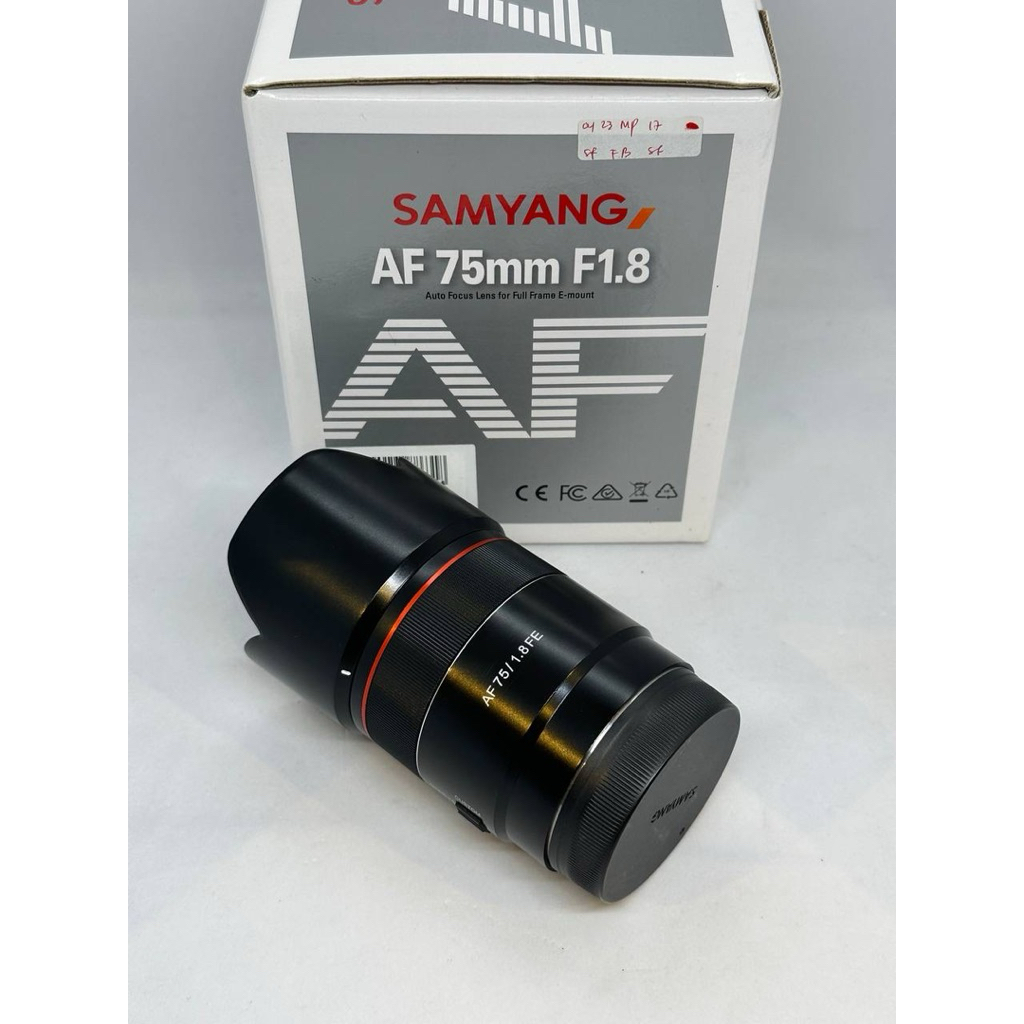 Samyang 75mm f1.8 For Sony Fullframe Fullset Mulus