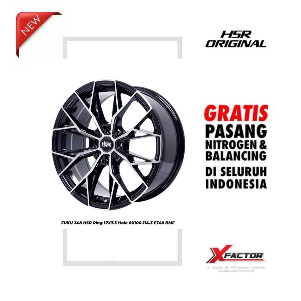 VELG MOBIL R17 HSR R17 FUKU R17X7.5 H 4X100 -4X114,3 ET40 BMF