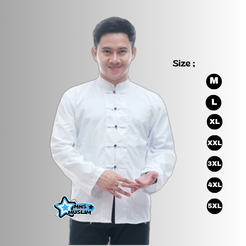 Baju Koko Chines Koko Ip Man Cheongsam China Katun Baju Koko Big Size Ip Man M - 5XL