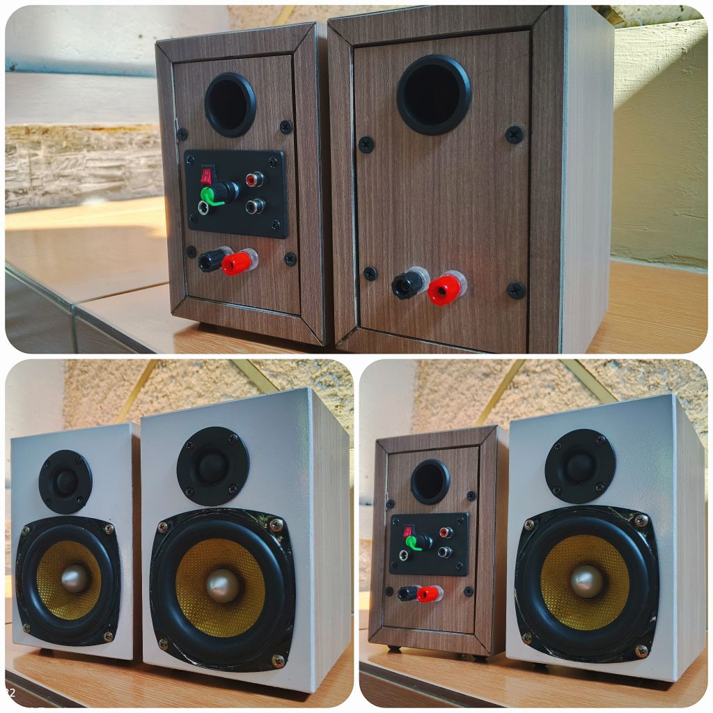Speaker Monitoring "Home Recording" 2 way (Woofer 4 inch + tweeter 2,5 inch)