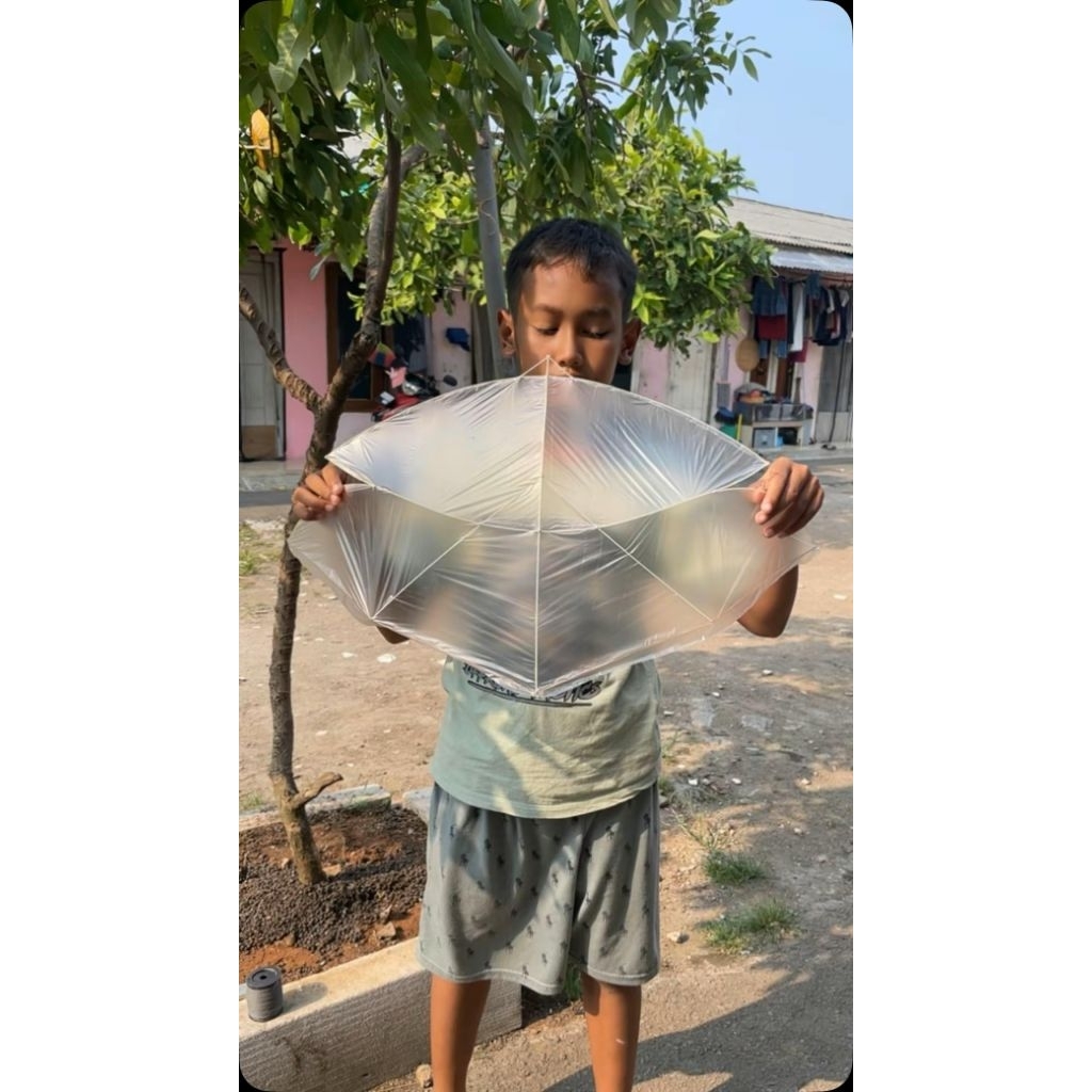 layangan papiran viral