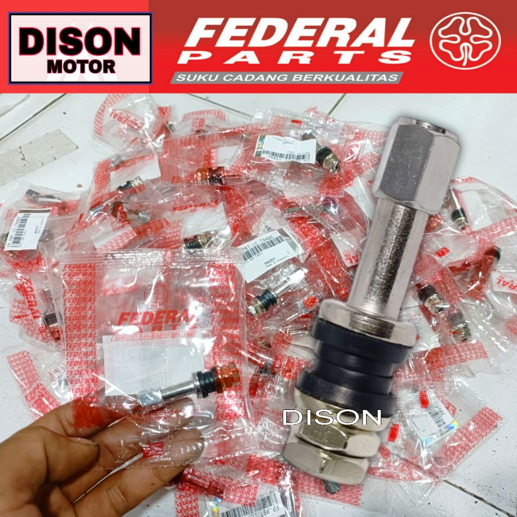 Pentil tubles besi panjang original federal pentil ban tubles tubeless tubeles