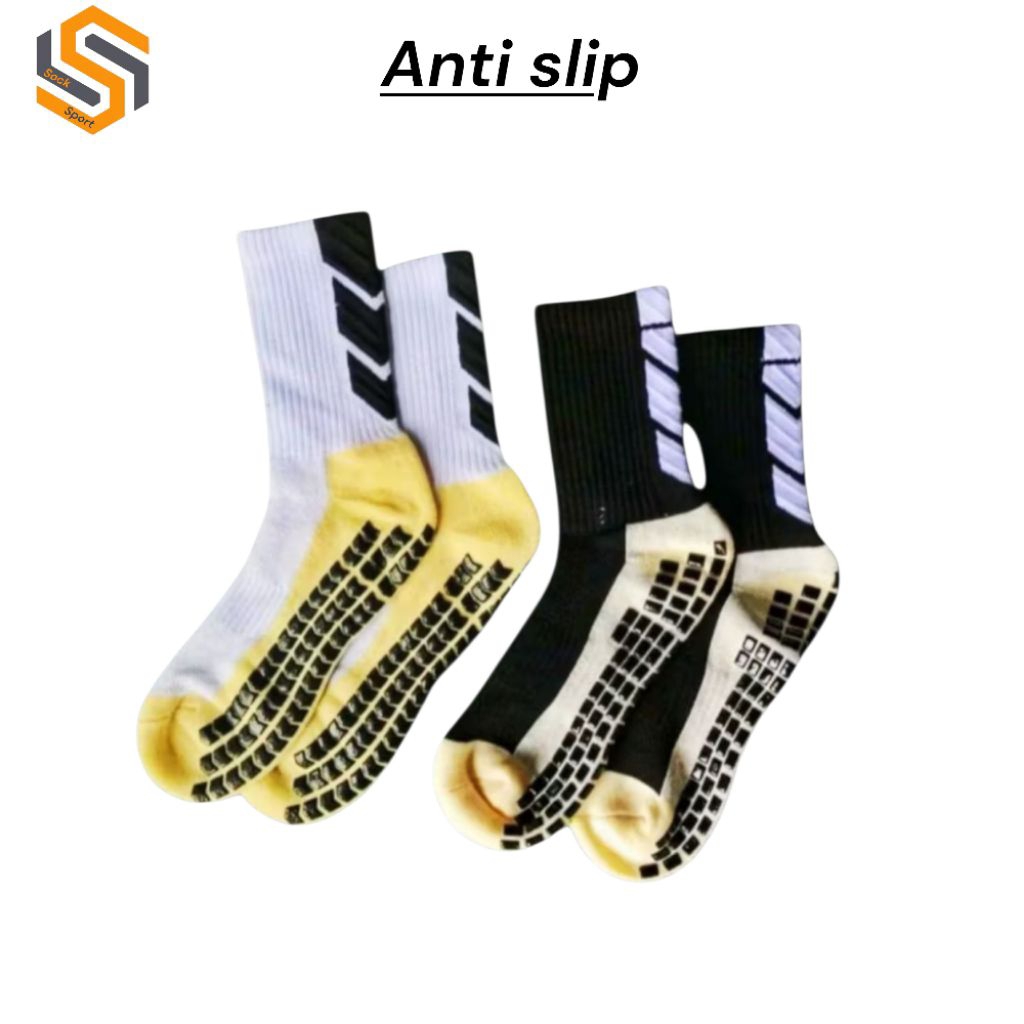 Kaos Kaki Anti Slip Fox Tipe B Motif Corak Polos Kaos Kaki Sepak Bola Futsal Badminton Anti Licin