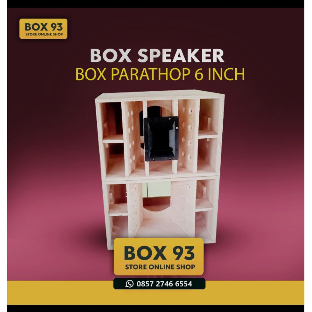 BOx SPAEKER parathop middle 6 inch  lubang twittere audax 65
