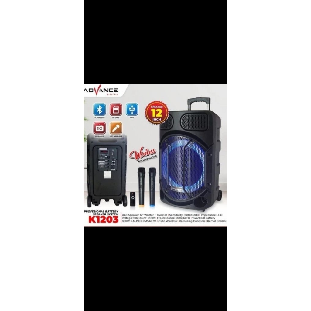 speaker portable wireleas meeting advance k 1203