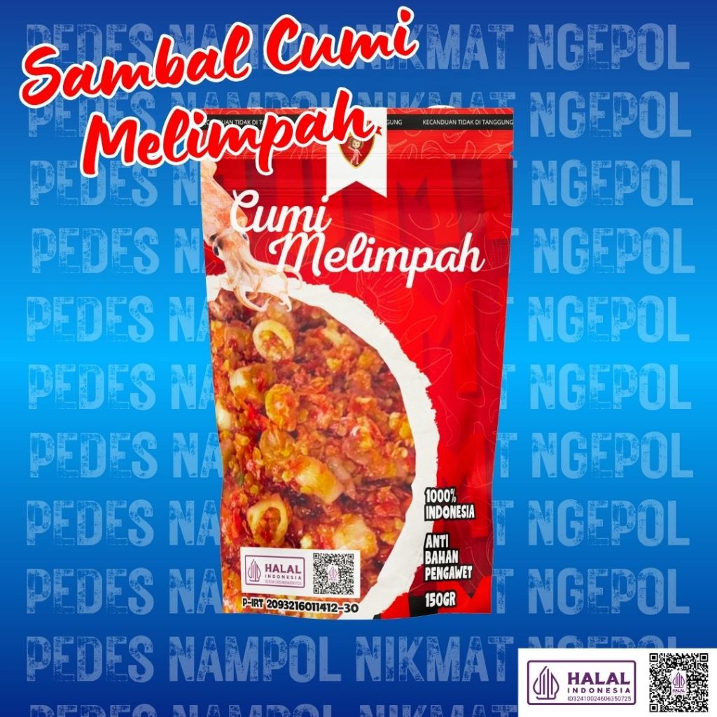Sambal Cumi/ Sambal Baby Cumi/ Sambal Cumi Pedas/ Sambal Cumi Balado/ Sambal Terlaris/ Sambal Halal