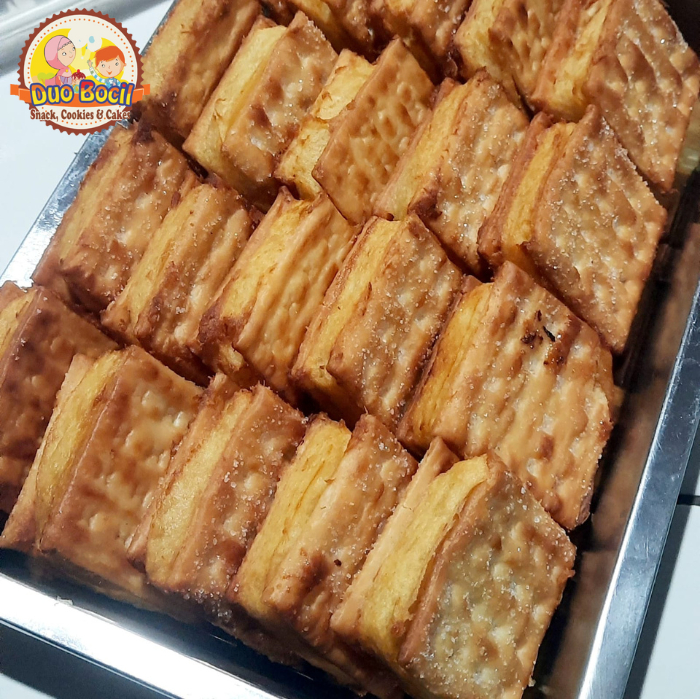 Kue Gabin Tape Spesial Home Made / Biskuit Tape Singkong - Duo Bocil Snack